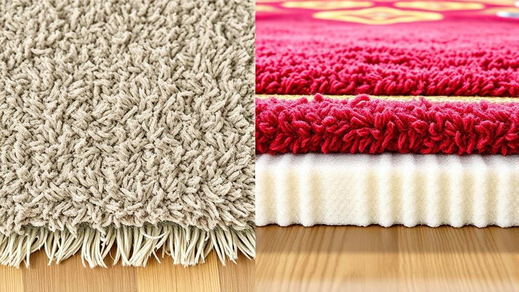 rug pad material options