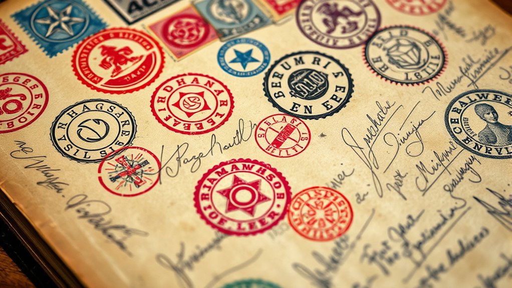 rug stamps reveal origin