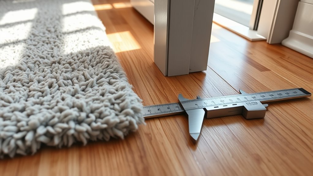rug thickness and door clearance