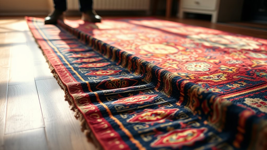 rug wrinkles from improper installation