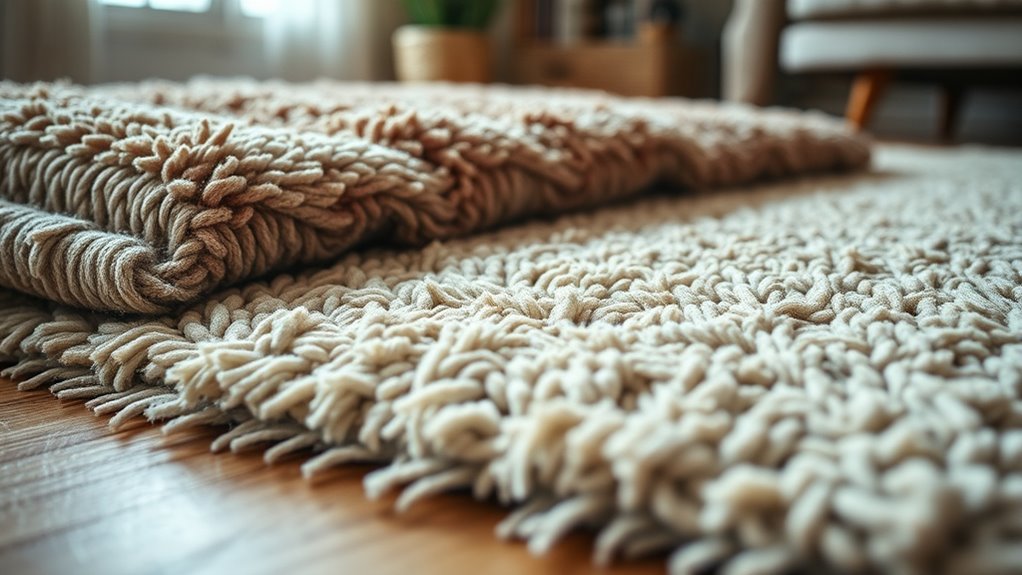 rugs absorb sound waves