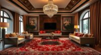 rugs and lighting coordination