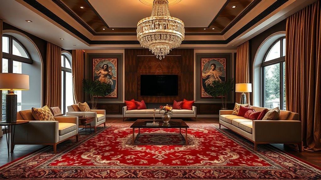 rugs and lighting coordination