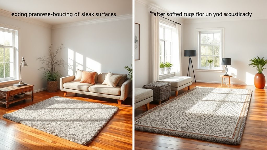 rugs improve sound absorption