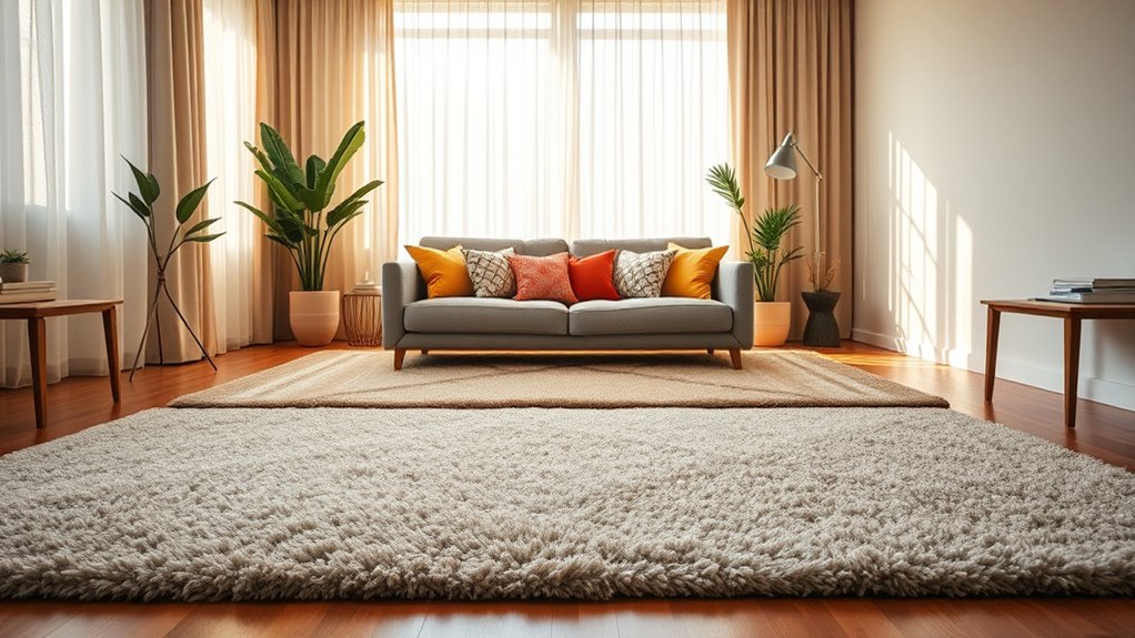 rugs reduce sound echo