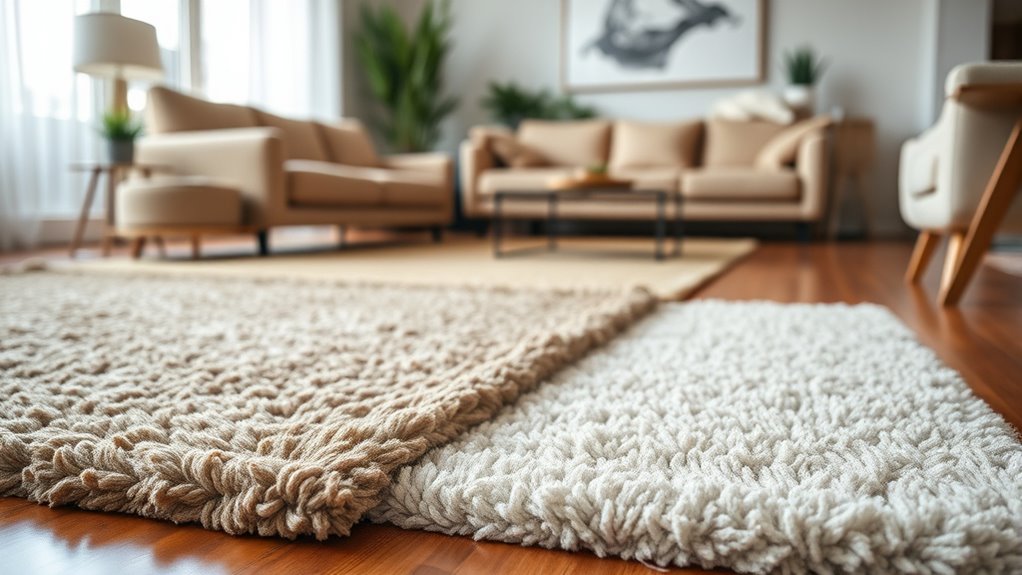rugs reduce sound echoes