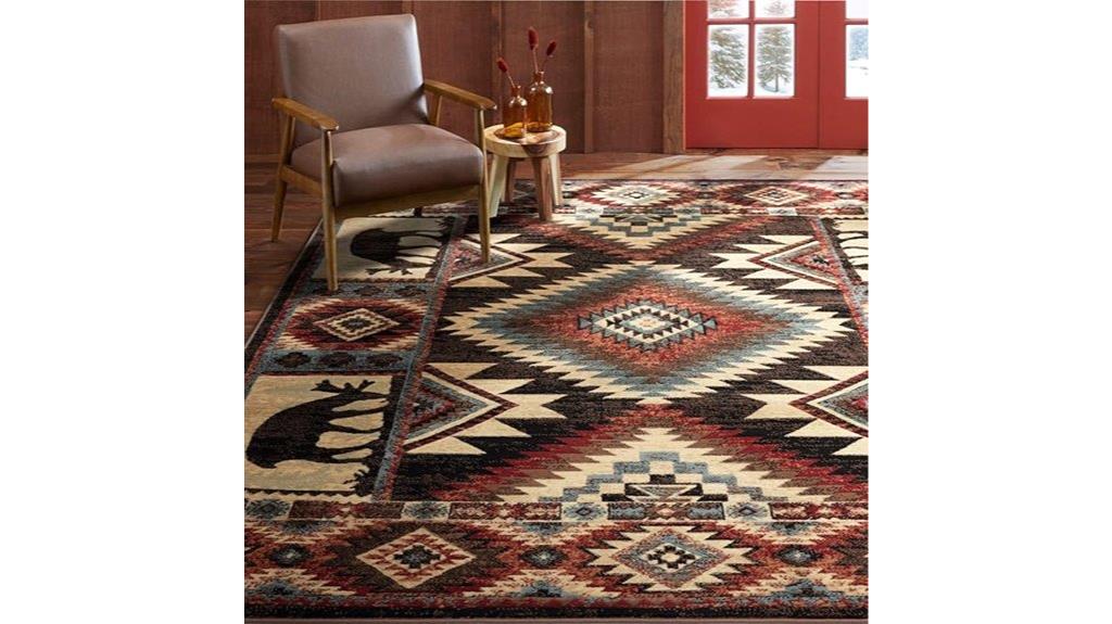 rustic buffalo southwest rug