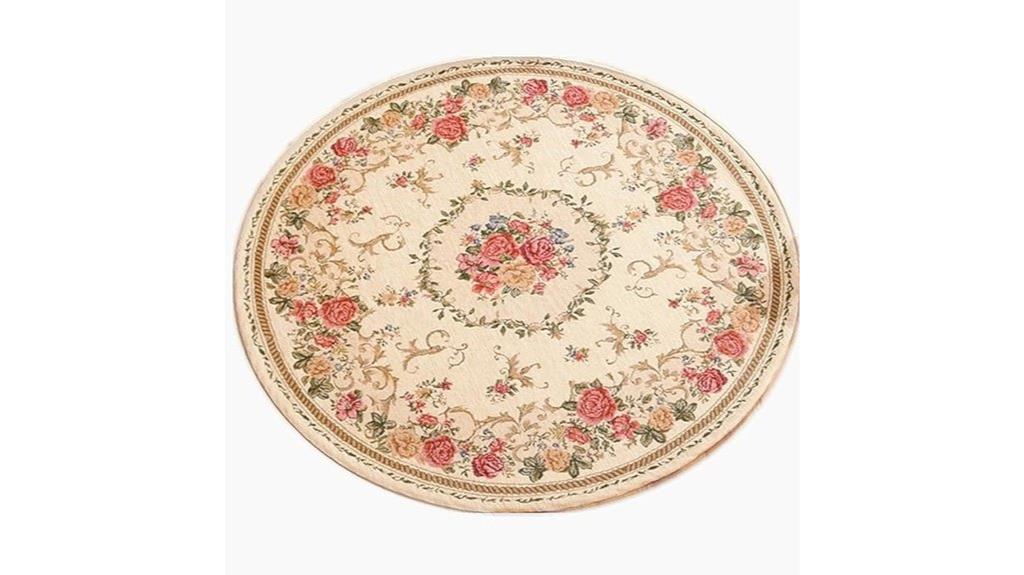 rustic floral rose rugs