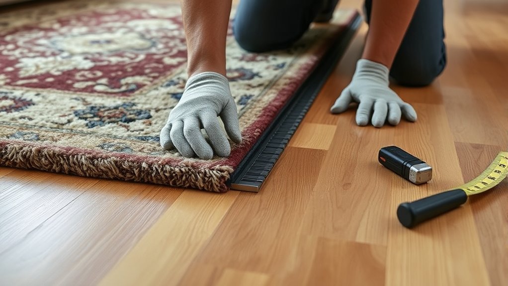 secure rug with tack strips