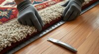 securely install rug tacks