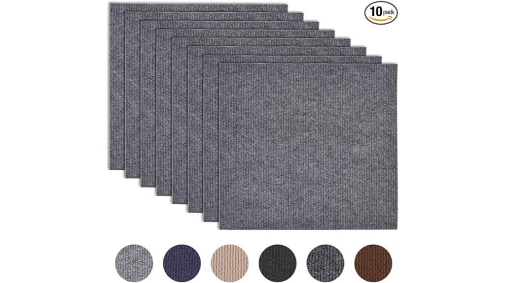 self adhesive 12 inch carpet tiles