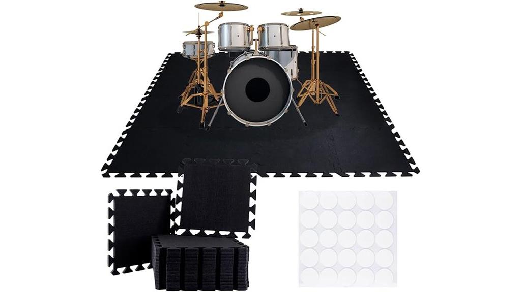 set of sixteen soundproof mats