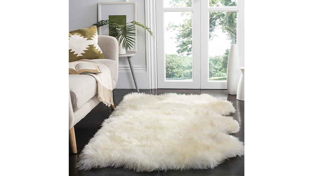 sheep skin rug 3x5