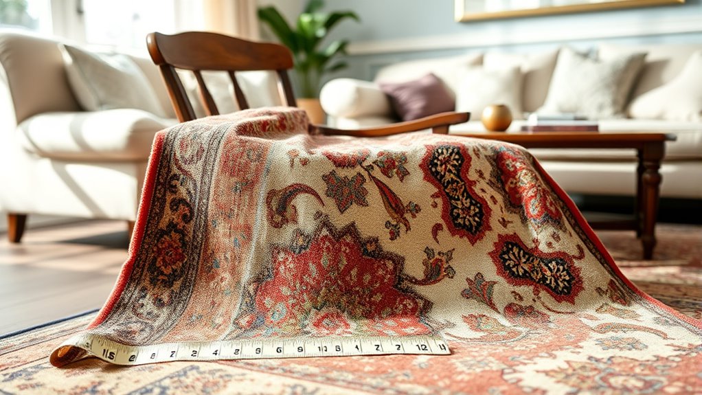 show rug in room