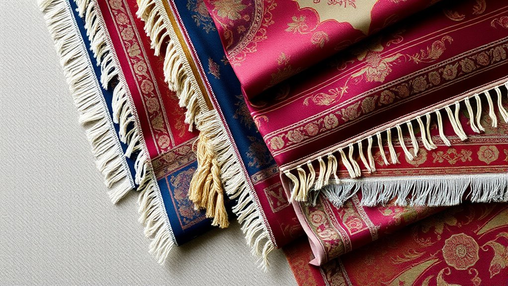 silk fringe rug collection