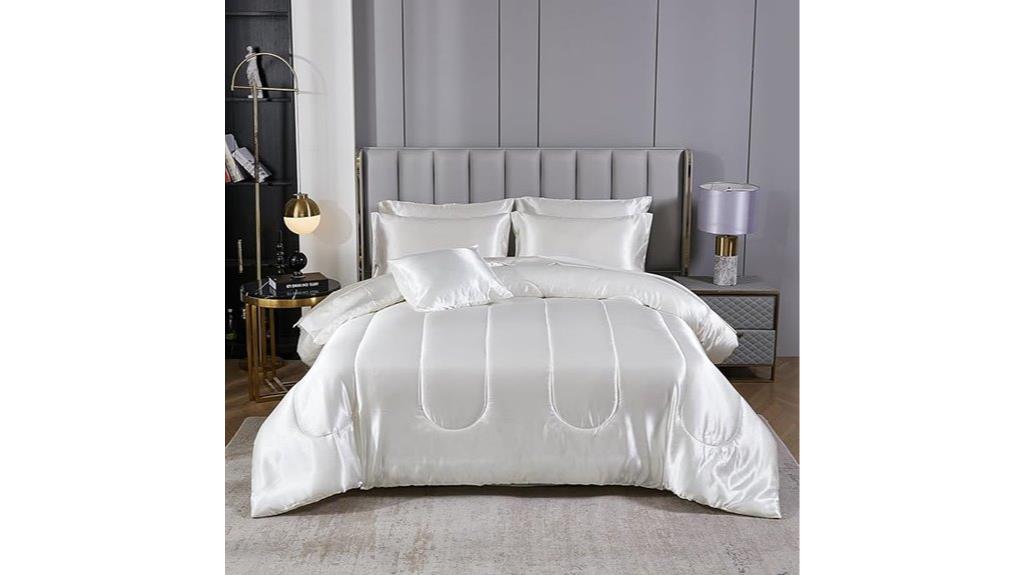 silk full size bedding set