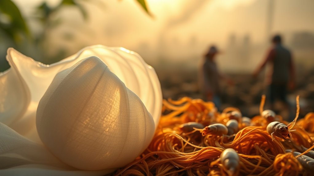 silk harvesting and processing methods