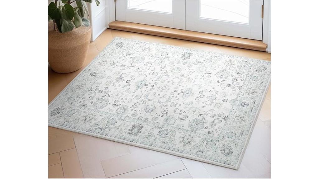 silk ivory rug 2x3