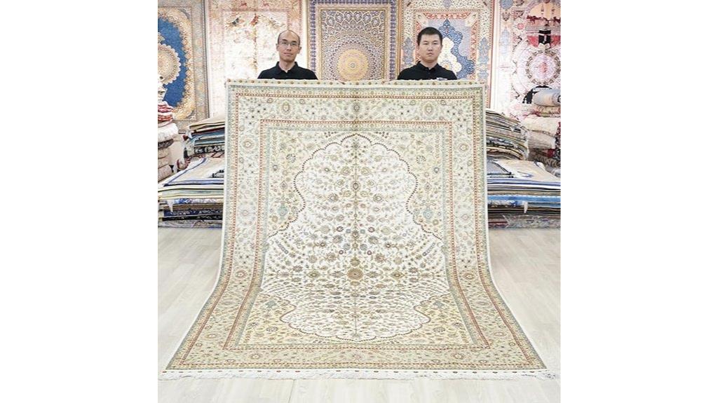 silk oriental floral rug