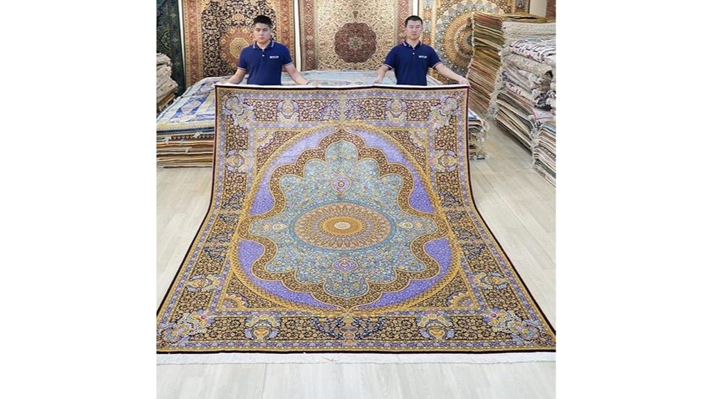 silk oriental medallion rug