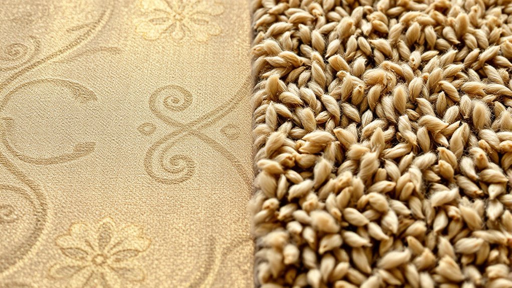 silk versus wool textures