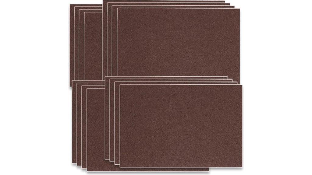 sixteen felt furniture pads