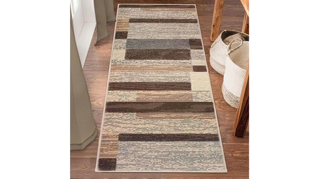 slate geometric indoor rug