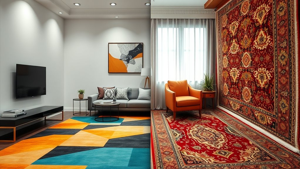 small space rug styling tips
