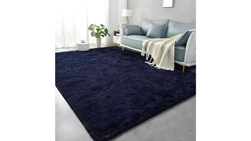 soft shag area rug