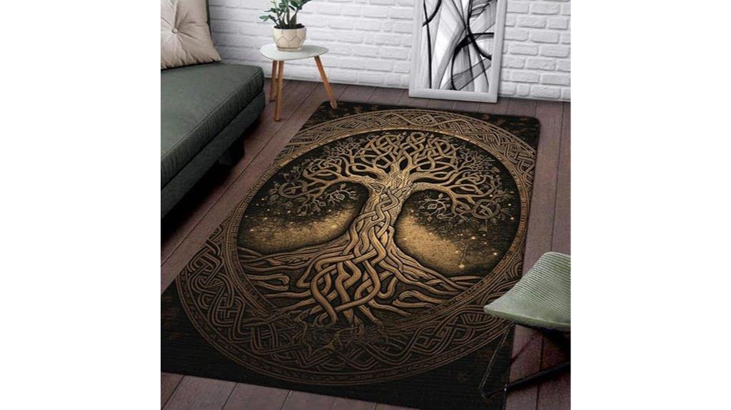 soft tree of life rug