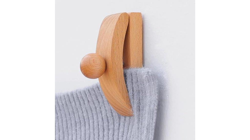 solid beech wall hangers