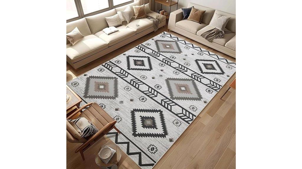 southwestern grey rug