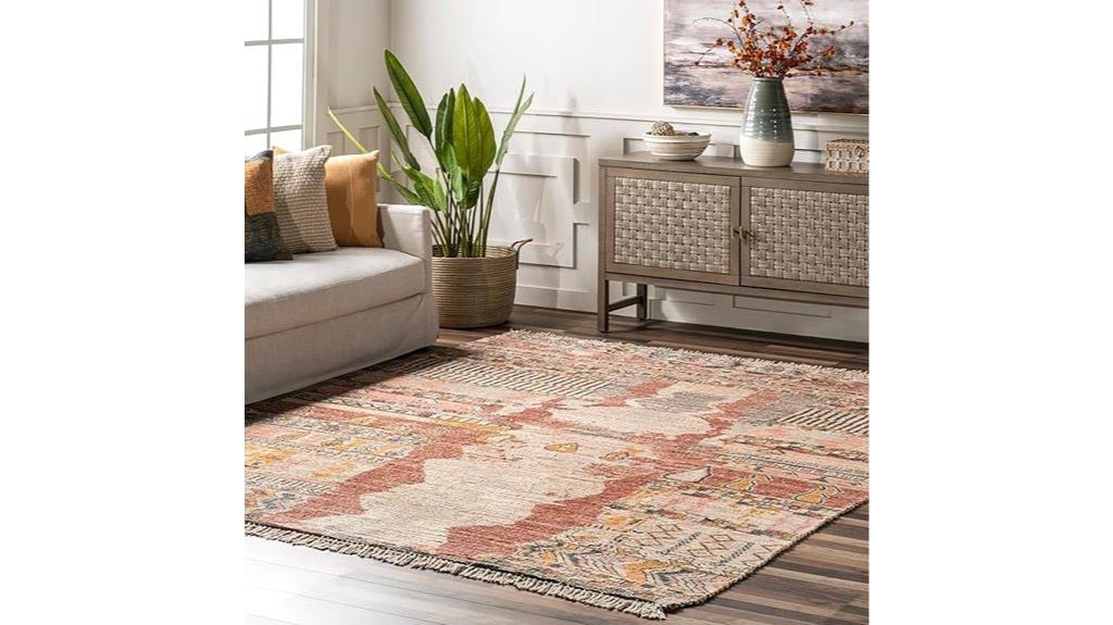 southwestern tasseled rug
