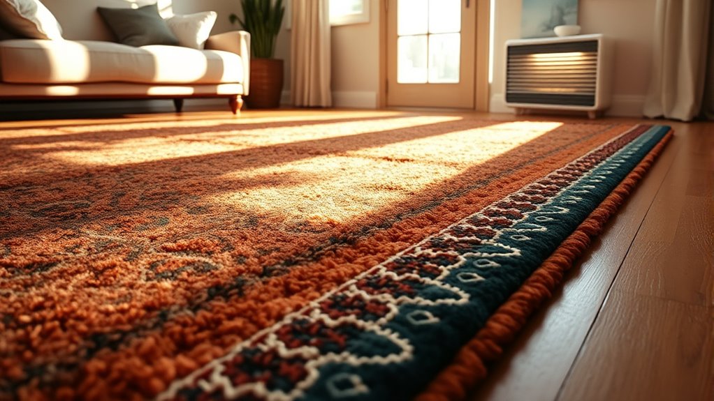 strategic rug placement enhances efficiency