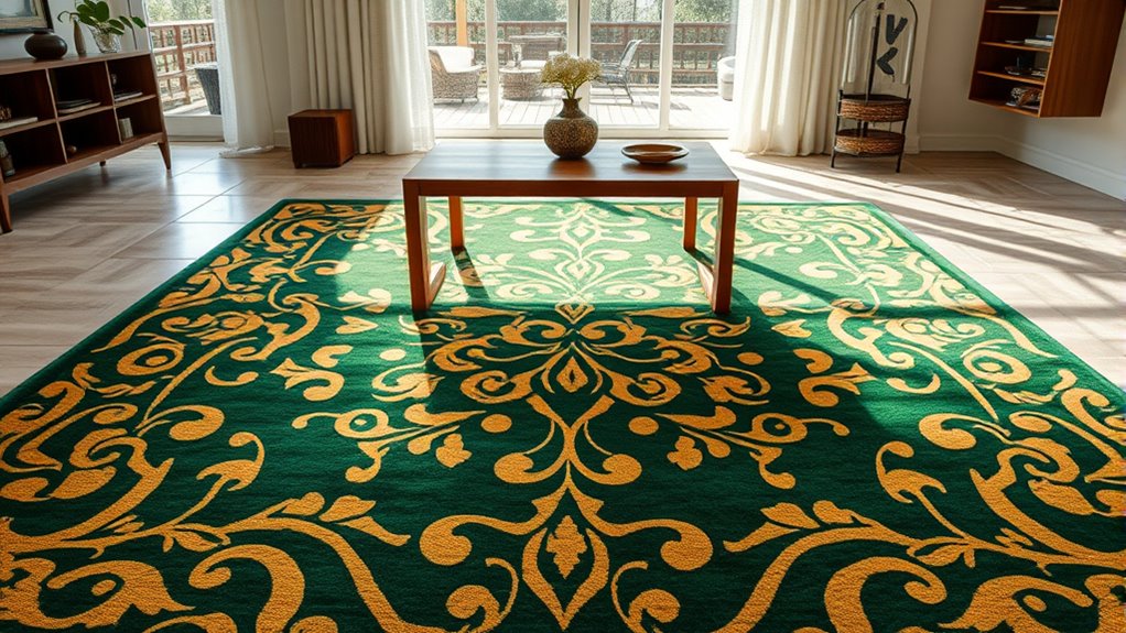 strategic rug placement enhances energy