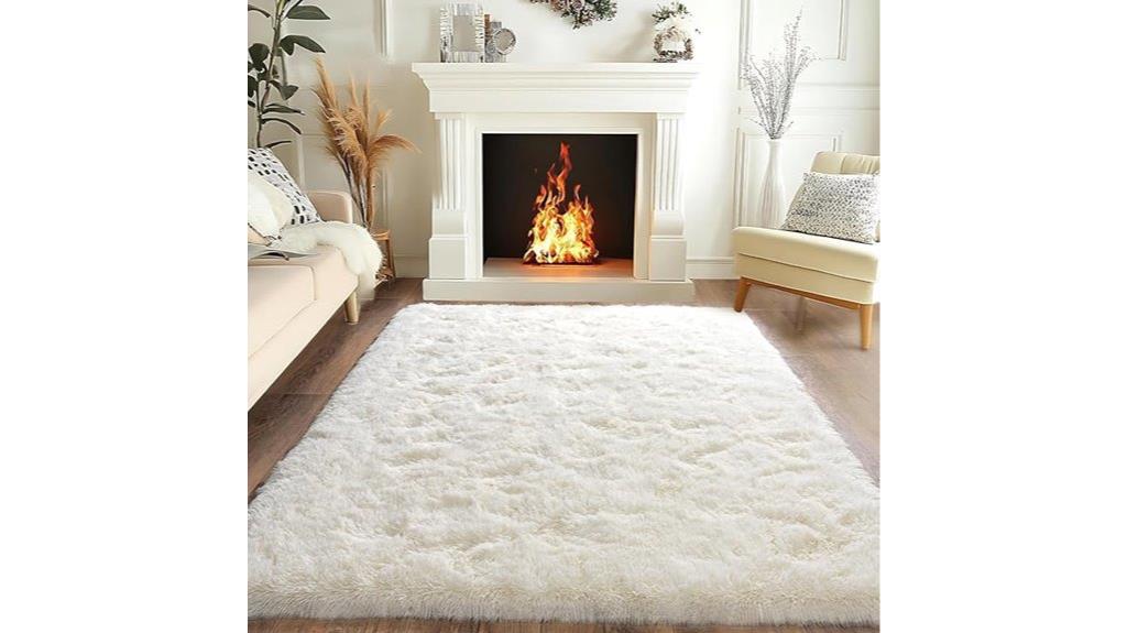 super fluffy bedroom rug