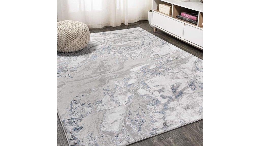 swirl marbled gray rug