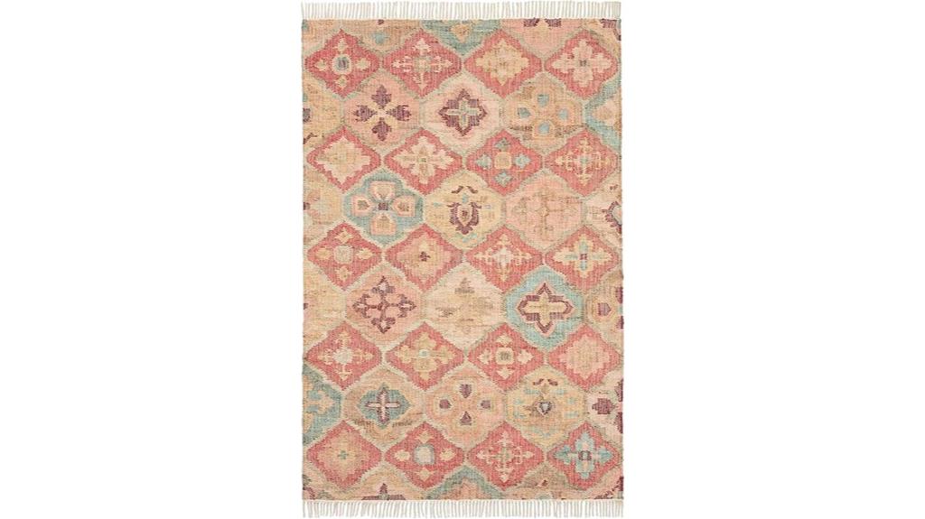 terracotta handwoven jute rug