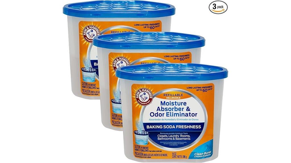 three pack moisture absorber