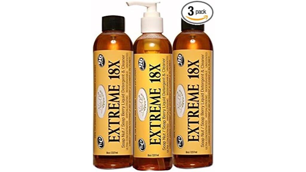three pack soap berry detergent