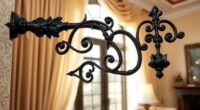 top artisan wrought iron curtain rods