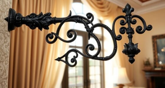 top artisan wrought iron curtain rods