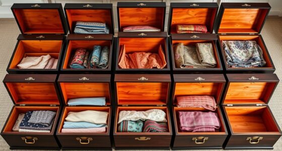 top cedar textile storage chests