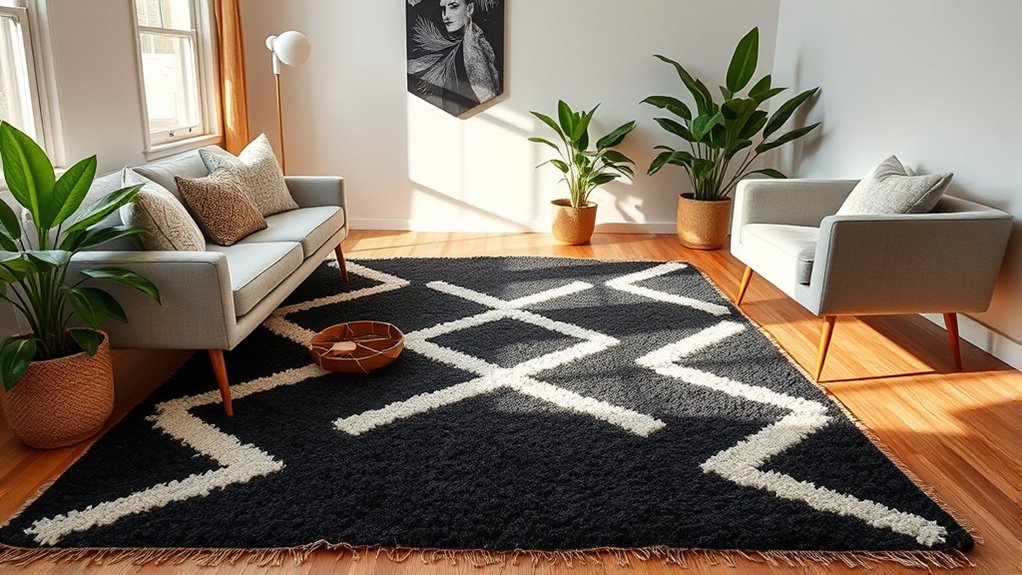 top geometric wool rugs