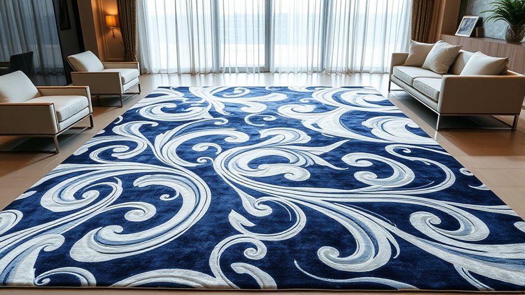 top high gloss silk rugs
