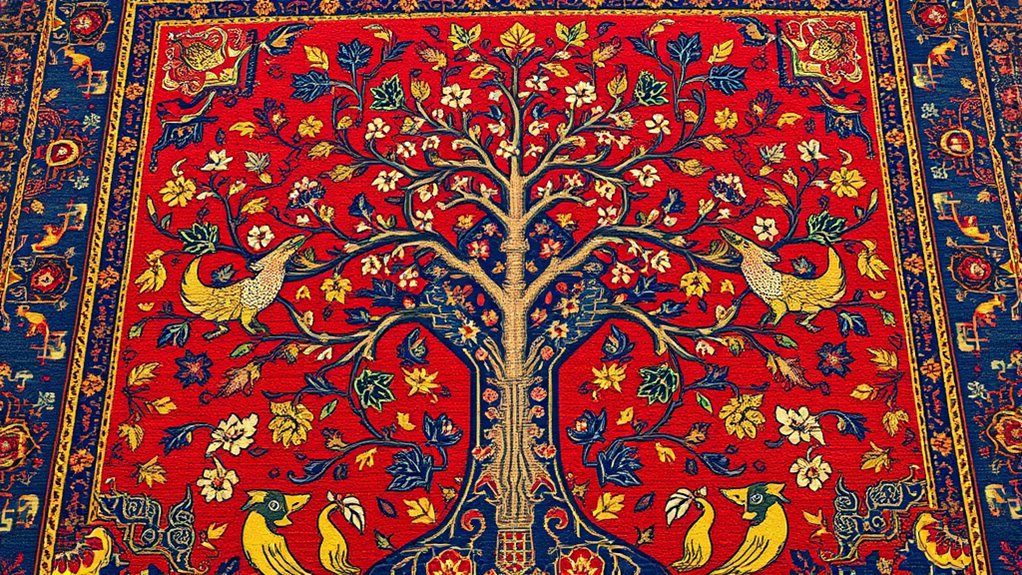 top persian tree of life carpets