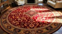top round persian rug selections