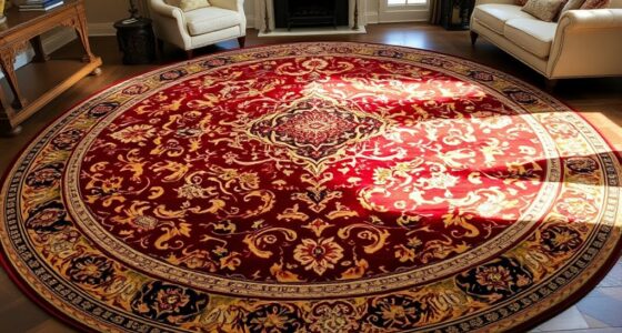 top round persian rug selections