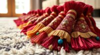 top rug tassel decor