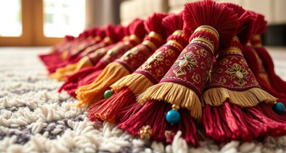 top rug tassel decor